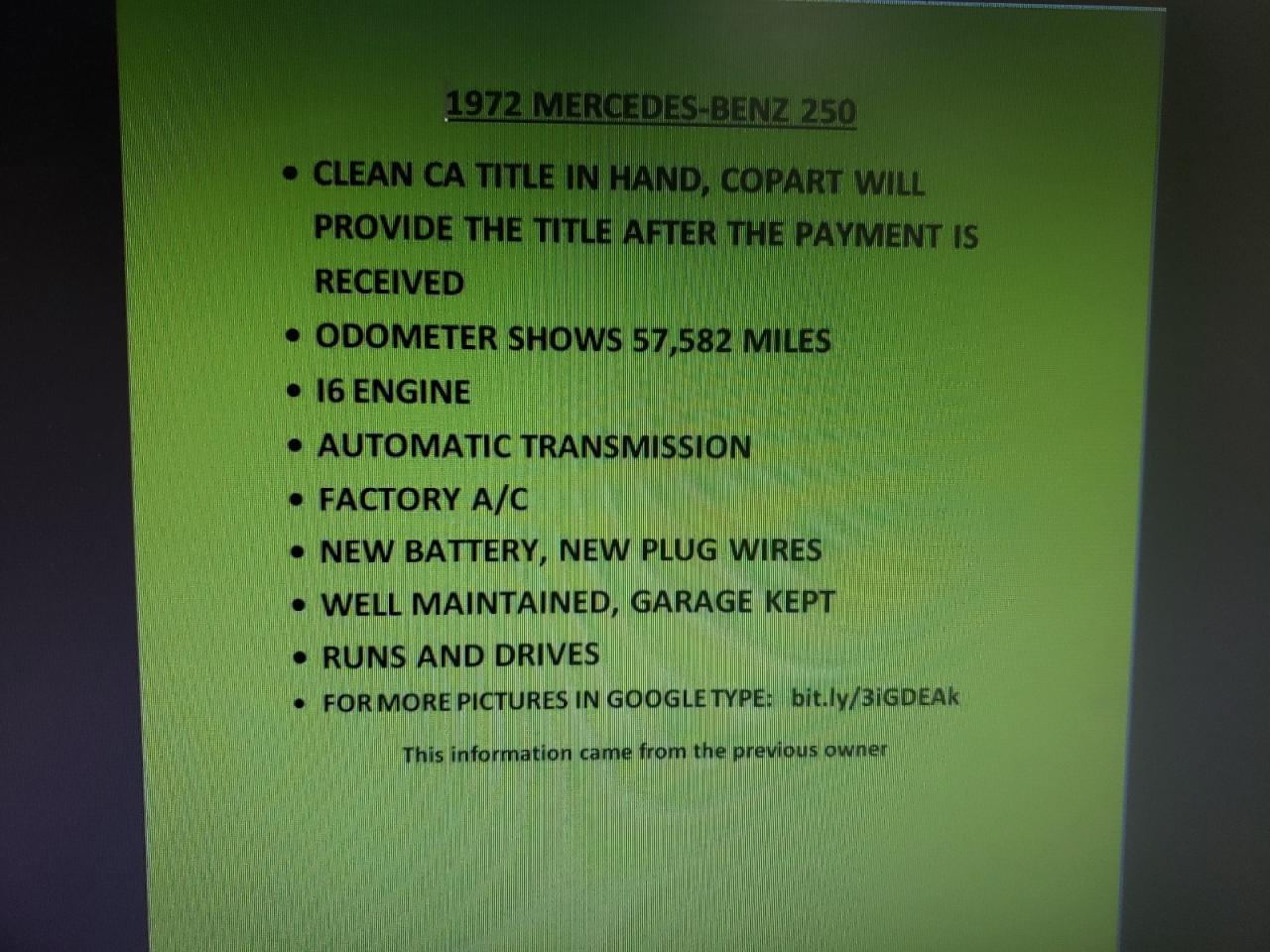 1972 Mercedes-Benz #9