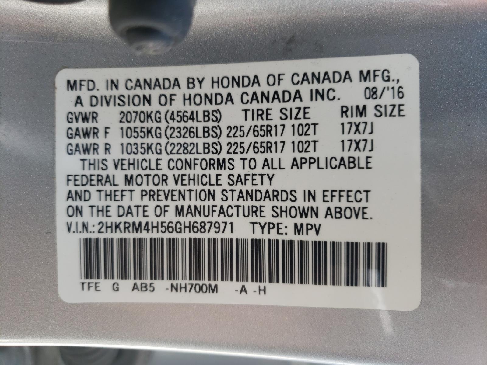 2016 Honda #10