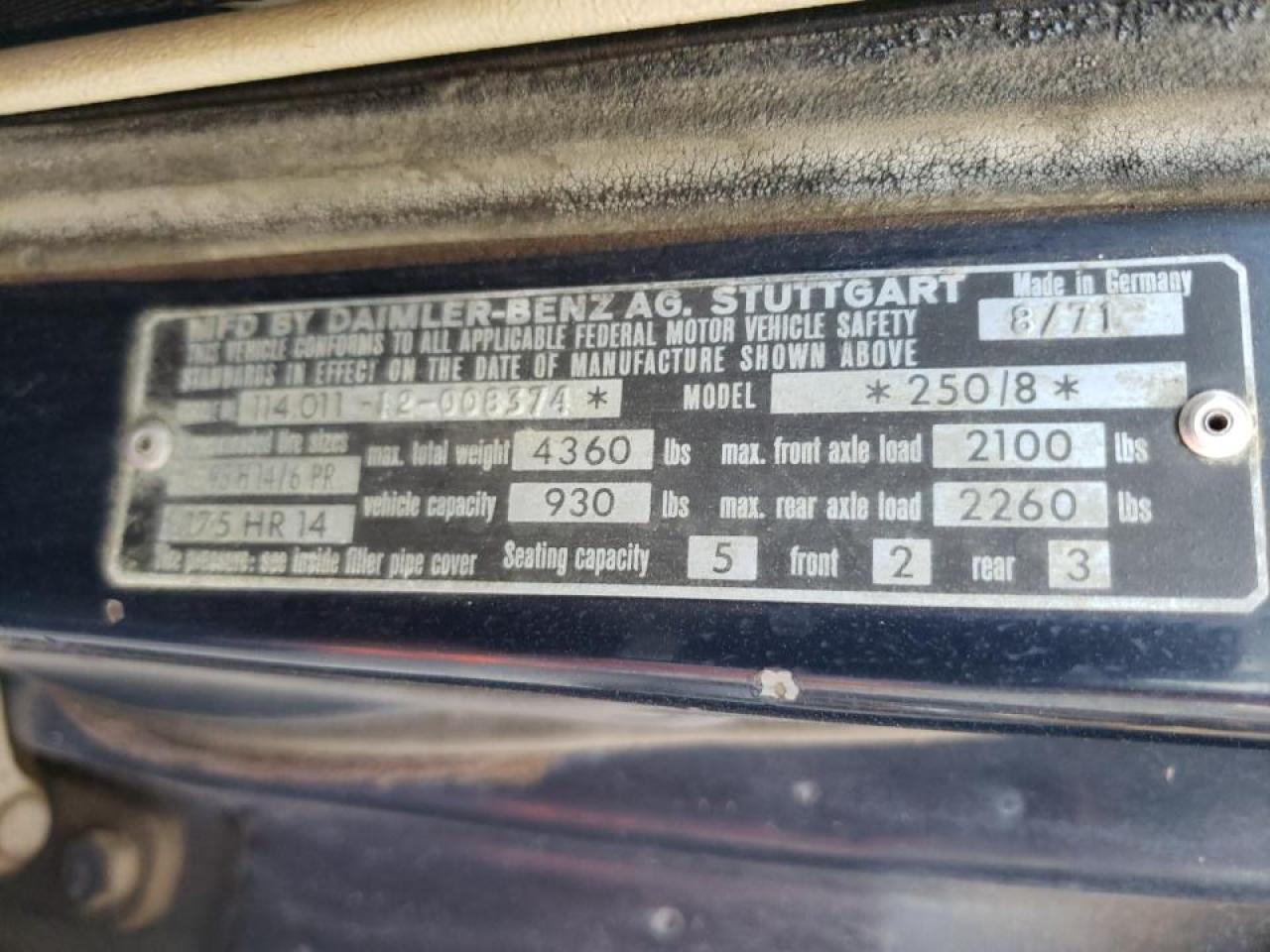 1972 Mercedes-Benz #10
