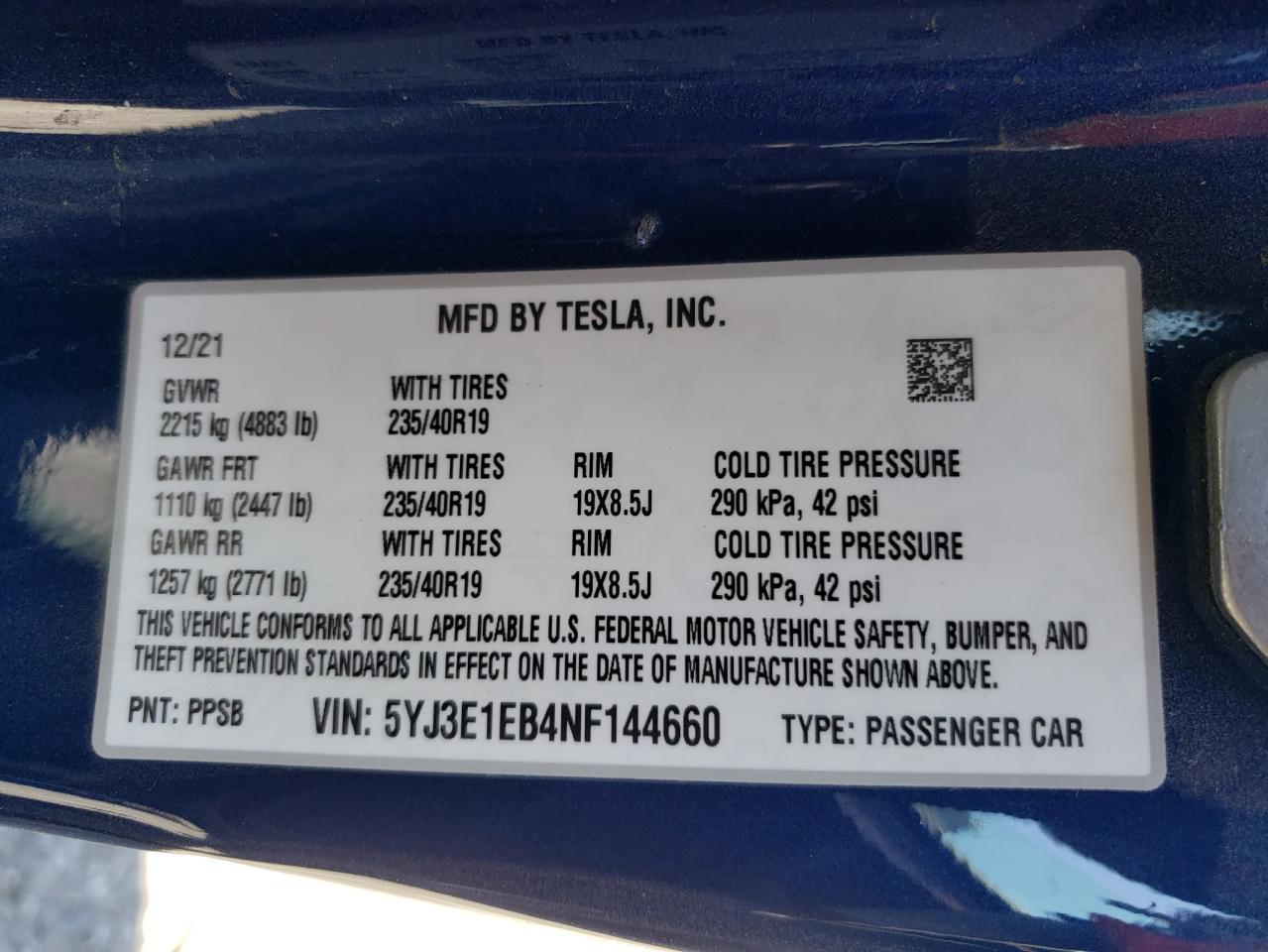 2022 Tesla #10
